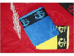 靖江市盛月巾被有限公司 靖江市盛世巾被- 供应提花割绒缎档沙滩巾