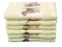 靖江市盛月巾被有限公司 靖江市盛世巾被- 供应缎档转移印花毛巾