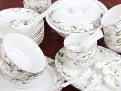 靖江市晓燕现代供应链有限公司 晓燕文化办公-提供花之雨中式38头餐具SY-3801J