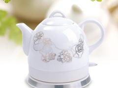 靖江市晓燕现代供应链有限公司 晓燕文化办公-提供格顿HY-1080陶瓷电热水壶 金边荷花