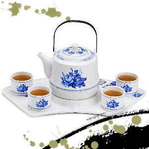 晓燕文化办公-提供格顿HY-1123扇形瓷韵茶具