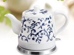 靖江市晓燕现代供应链有限公司 晓燕文化办公-提供格顿HY-1089陶瓷电热水壶（青花瓷）