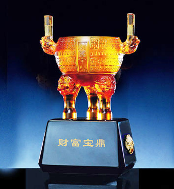 晓燕文化办公-提供高档礼品中华宝鼎-财富宝鼎 特大琉璃